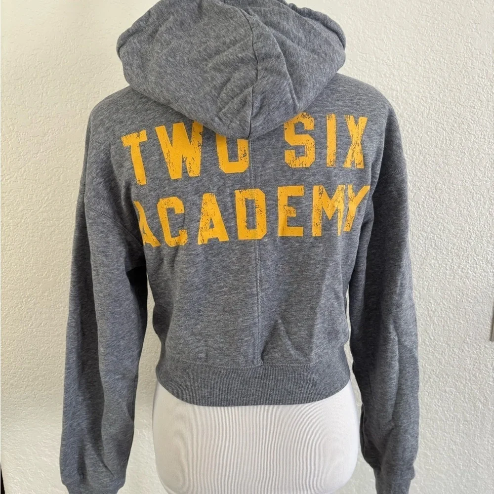 Arizona Jean Company Gray Varsity Jacket with Yellow Detail